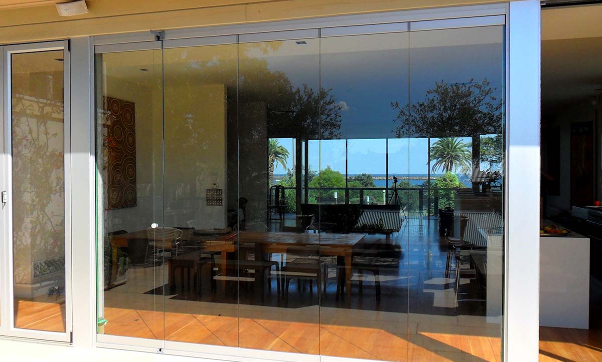 Frameless Glass Bifold Doors External Glass Designs