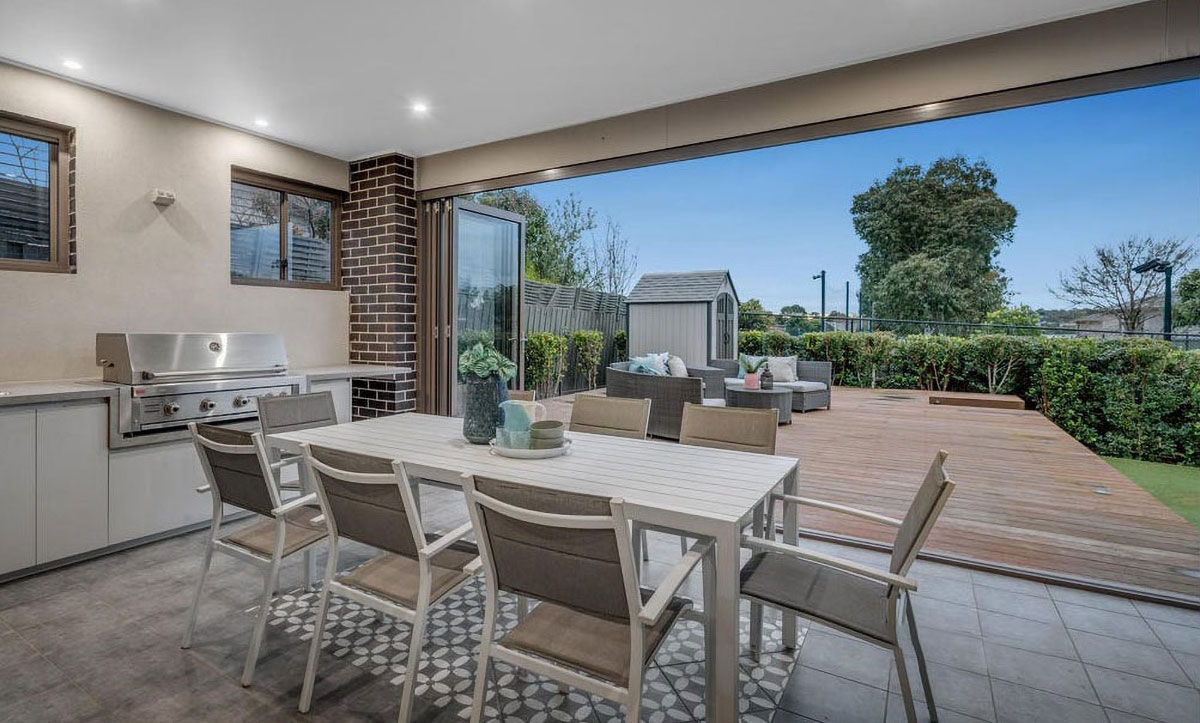 External bifold doors